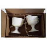 Milk Glass Cream & Sugar