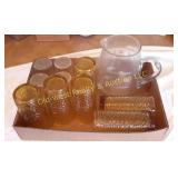 Box of Glasses & Pitcher