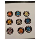 (9) Red Line Buttons