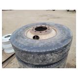 (4) 11R22.5 Tires & Rims