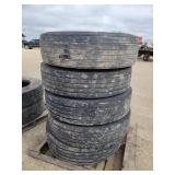 (5) 285-75R 22.5 Tires