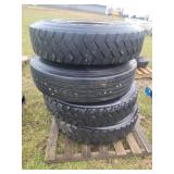 (4) Goodyear 11R22.5 Tires & Rims