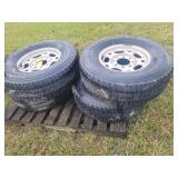 (4) Firestone LT265/75R16 & Rims