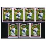 2006 Topps Justin Verlander Rookie Lot of 7