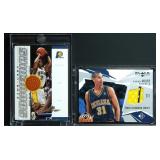 Reggie Miller Game Used Basketball & Worn Jersey