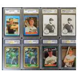 1985-87 Mark McGwire Lot of 8 Cards - All Graded