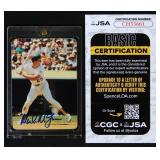 1987 Mother's Cookies Mark Mcgwire JSA Certified