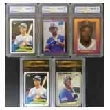 1989 Ken Griffey Jr. Rookie Lot of 5 Cards