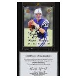 1998 Collectors Edge Peyton Manning Certified