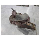 Bi-Color Leather Saddle
