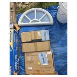 Window, Shelving Unit & Cart