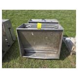 (2) Stainless Steel Hog Feeders