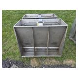 (2) Stainless Steel Hog Feeders