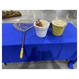 Ice Fishing, Net, Minnow Pail