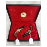 Colt, Model Derringer, Set of 2 with Wooden C
