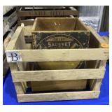 Wooden Salvet Wormer Box & Modern Crate
