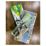 Model planes: F-107 Fighter Bomber, Lancer, F-4E