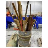 Measuring sticks, walking sticks, canes