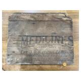 J.R. Watkins Medicine wooden sign