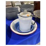 Bowl, coffee pot