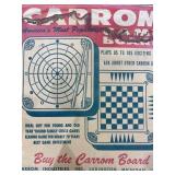 Large wooden Carrom game board, etc