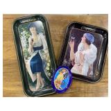 Coca Cola tin trays
