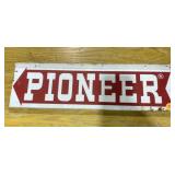 Metal Pioneer Seed Sign