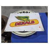 Metal DeKalb Seed Corn Sign