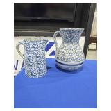 Earthenware Pitchers-Not Marked