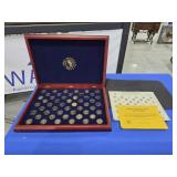 Morgan Mint State Quarter Collector Set-24k Gold