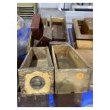 Wooden Sewing Machine Drawers
