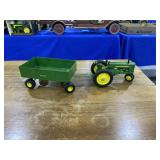 1/16th Scale Ertl Brand John Deere Tractor & Wagon