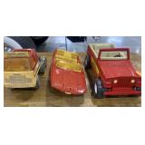 VIntage Tonka Toys- Jeep, Boat & Semi Tractor