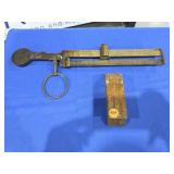 Brass Scale Beam & Wooden Towel Holder