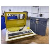Magnavox record player and records