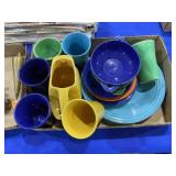 Fiesta Ware- Cups, Bowls & Pitcher