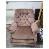 Cloth Covered Swivel Rocker