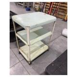 Vintage Rolling Metal Cart