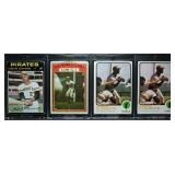 1971-73 Topps Roberto Clemente Lot of 4 Cards
