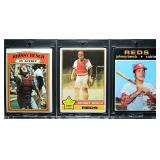 1971-1976 Topps Johnny Bench Lot of 3 Cards - EX