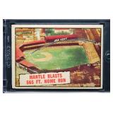 1961 Topps Mickey Mantle Blasts 565' Home Run