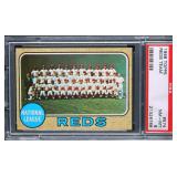 1968 Topps Cincinnati Reds Team Card - PSA 8
