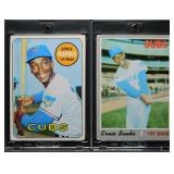 1969 & 1970 Topps Ernie Banks Lot of 2 Cards