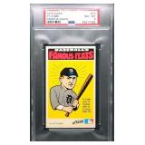 1972 Fleer Famous Feats Ty Cobb - PSA 8