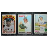 1970-1973 Topps Willie Mays Lot of 3 Cards - VG