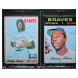 1970 & 1971 Topps Hank Aaron Lot of 2 Cards