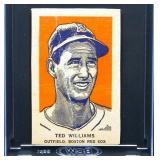 1952 Wheaties Ted Williams Portrait - Lower Grade