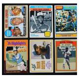 1968-1976 Topps Hank Aaron Lot of 6 Cards