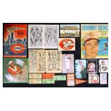 Vintage Cincinnati Reds Memorabilia Lot