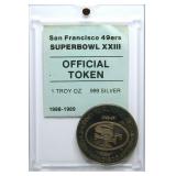 1 oz. .999 Silver San Francisco 49'ers 1988-89
